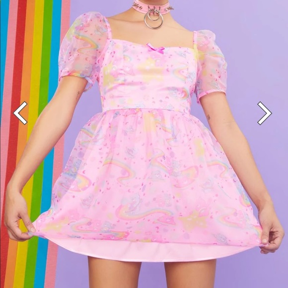 Dolls Kill Dresses & Skirts - NWT SOLDOUT Care Bears x Dolls kill baby dress